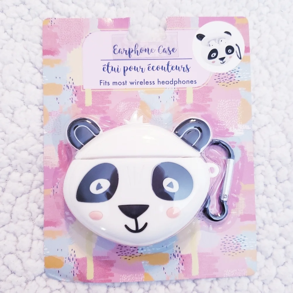 Silicone Panda Wireless Earphone Case. NWT.